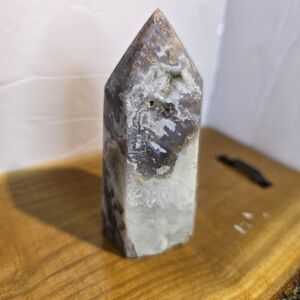 MOSS/FLOWER AGATE CRYSTAL TOWER